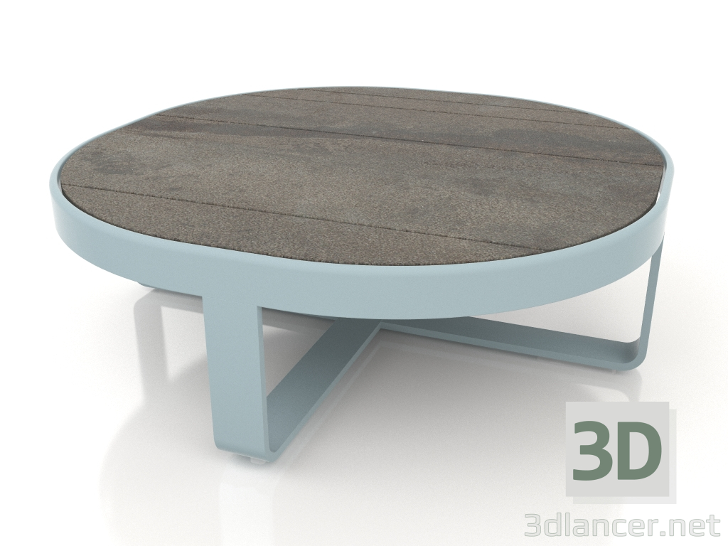 modèle 3D Table basse ronde Ø90 (DEKTON Radium, Bleu gris) - preview