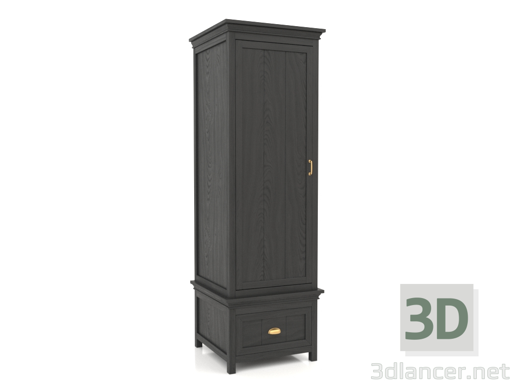 3d model Wardrobe (1 section) - preview