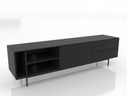 TV dolabı 3 1800 mm (siyah RAL 9005)