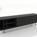 modello 3D Mobile TV 3 1800 mm (nero RAL 9005) - anteprima