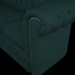 3d Chesterfield sofa snake skin model buy - render