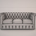 modello 3D di Pelle serpente divano chesterfield comprare - rendering