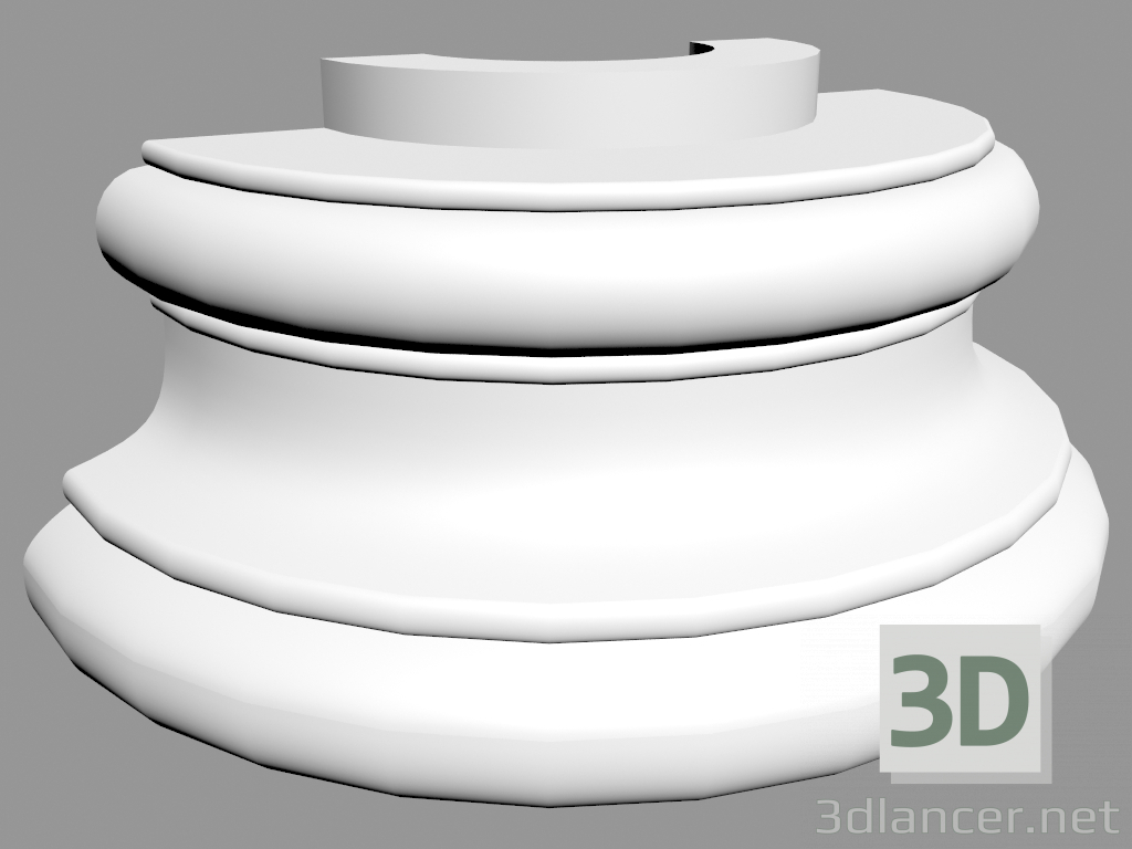 3D modeli Semicolumn (taban) L9310 - önizleme