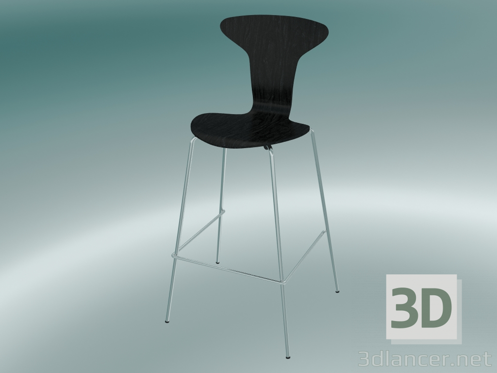 3d model bar chair - preview