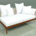 3d model Sofa module left 005 (Metal Rust, Batyline Sand) - preview