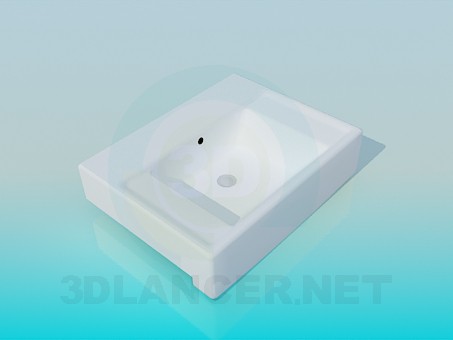 3d model Lavabo de estilo Art Nouveau - vista previa