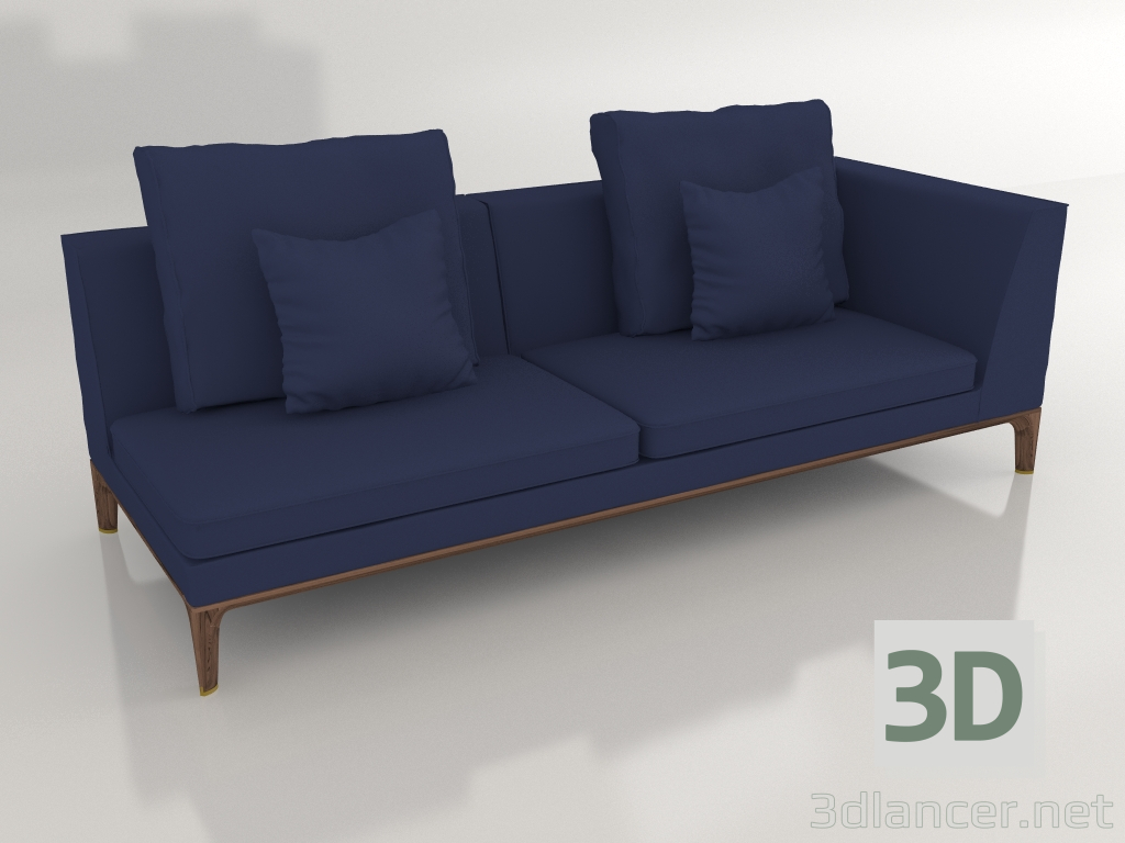 3d model Módulo sofá DG 257 terminale RH - vista previa