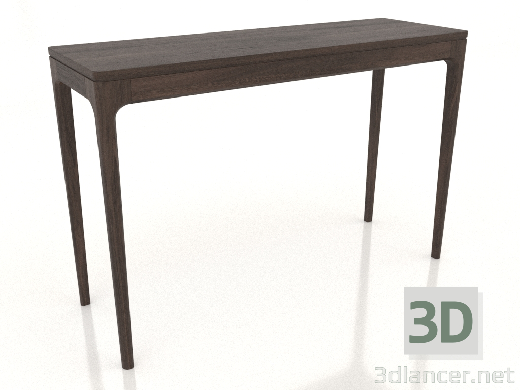 modello 3D Tavolo consolle FARGO 1200x400x800 mm (rovere scuro) - anteprima