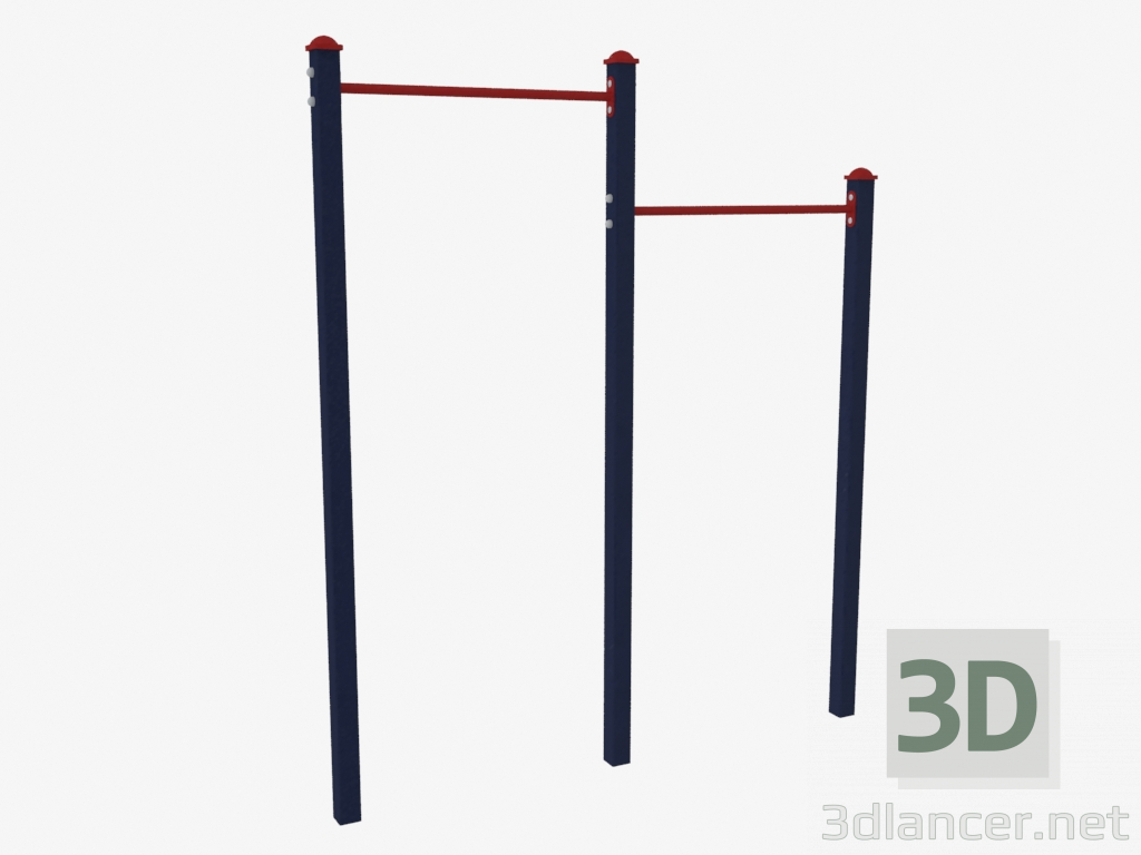 3d model Complejo deportivo (0058) - vista previa