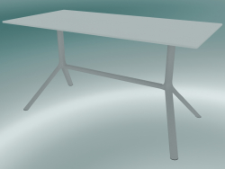 Table MIURA (9586-01 (70x140cm), H 73cm, blanc, blanc)