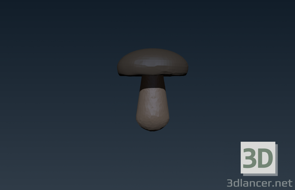 modèle 3D de Champignon blanc acheter - rendu