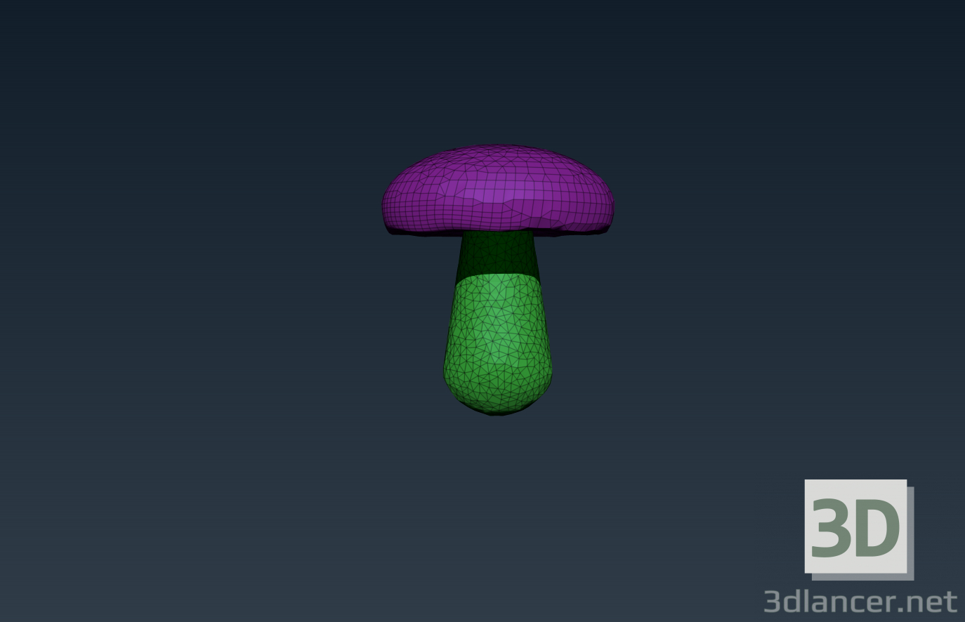 modèle 3D de Champignon blanc acheter - rendu