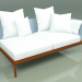 3d model Sofa module left 005 (Metal Rust, Batyline Sky) - preview