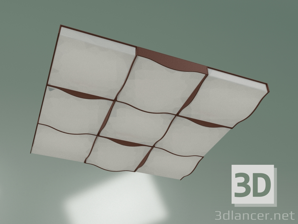 modello 3D Lampada da soffitto 90031-9 (caffè) - anteprima