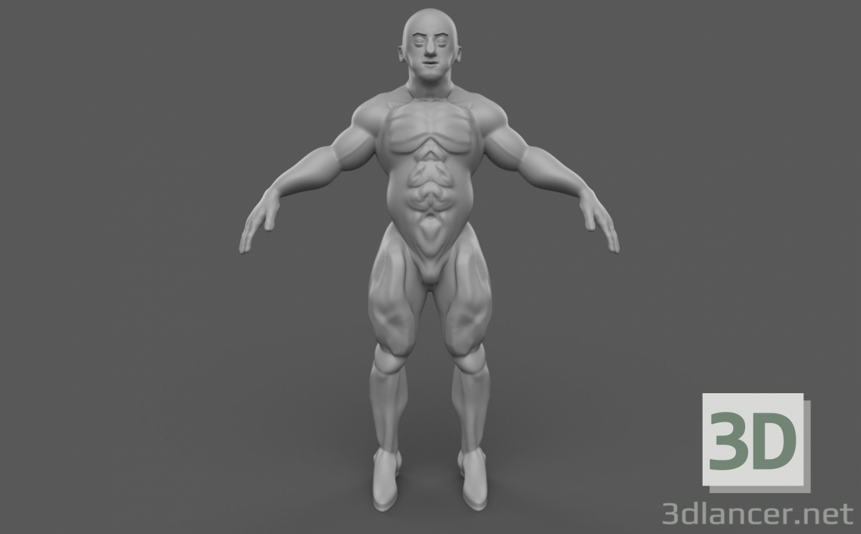 Modelo 3d Humana - preview