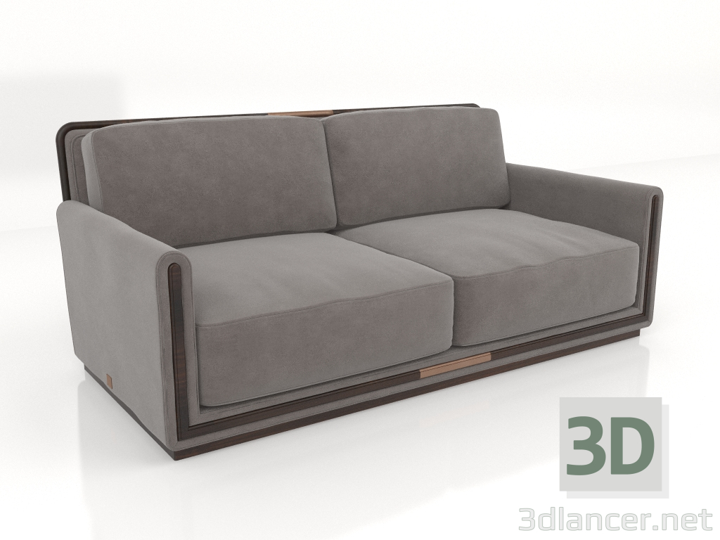 modello 3D Divano 2 posti (S572) - anteprima