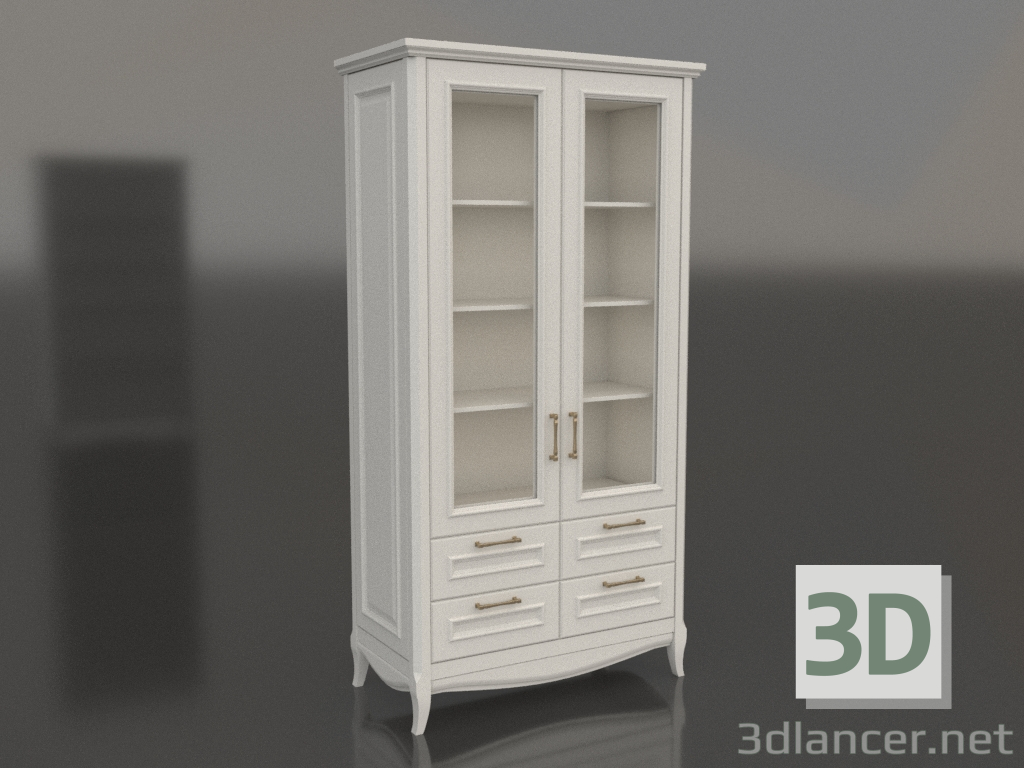 modello 3D Vetrina due ante 2 (Estella) - anteprima