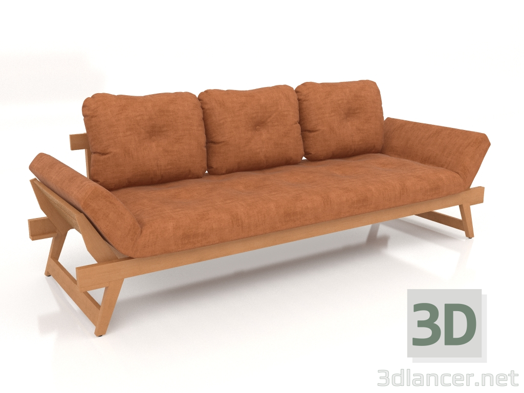 3d model Sofá fácil para 3 personas. - vista previa