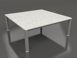 Table basse 94×94 (Gris quartz, DEKTON Sirocco)