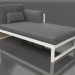 3d model Modular sofa, section 2 right, high back (Agate gray) - preview