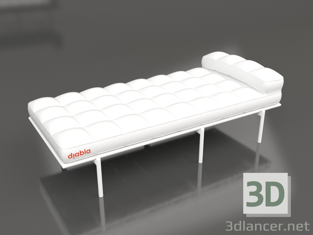 3d model Tumbona (Blanco) - vista previa