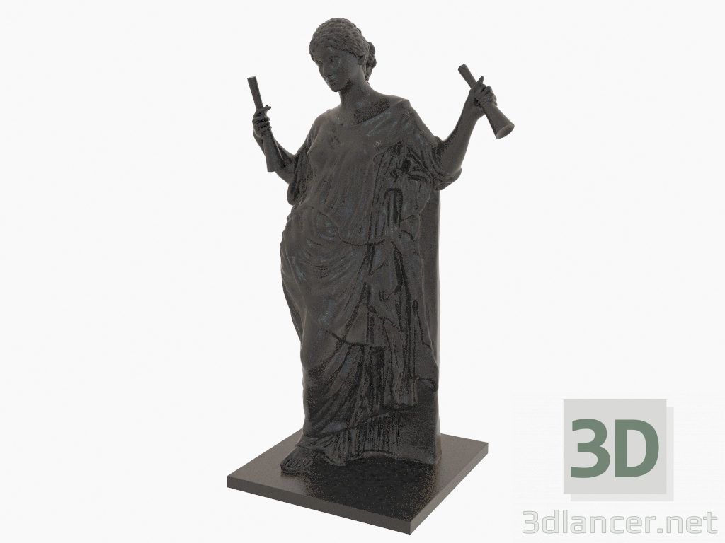 3d model Escultura de bronce Aphrodite au pilier (1) - vista previa