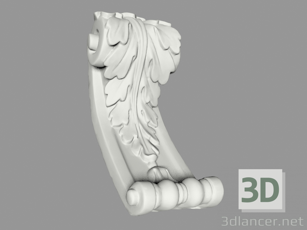 modello 3D Staffa (KR39) - anteprima