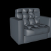 3d Armchair "Lincoln" model buy - render