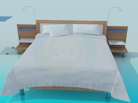 3d model Cama - vista previa