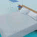 3D modeli Yatak - önizleme