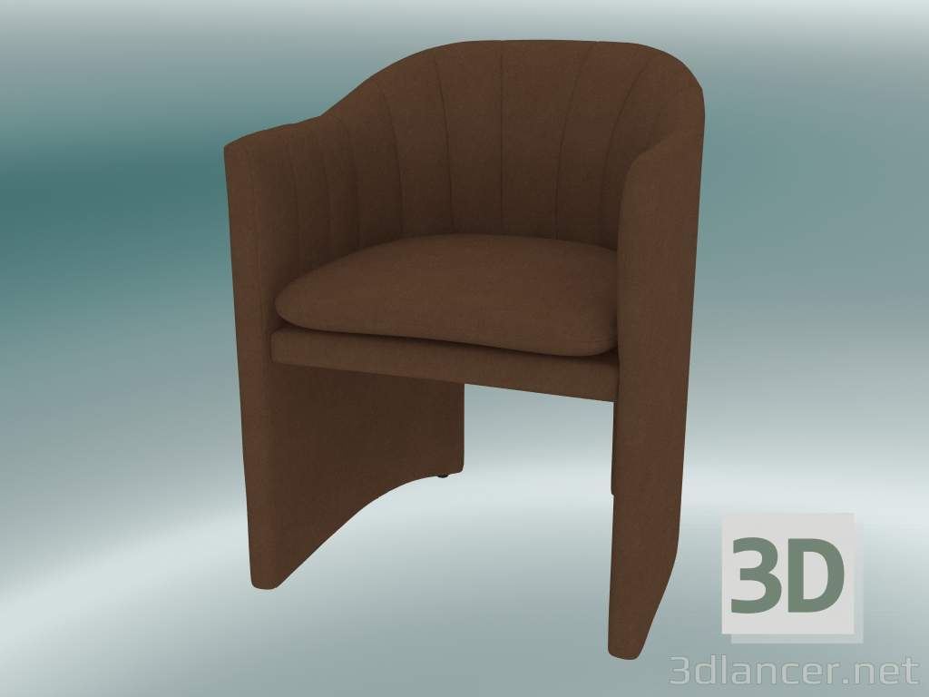 3D modeli Yemek sandalyesi, ofis mokasen (SC24, H 79cm, 57х59cm, Kadife 4 Clay) - önizleme