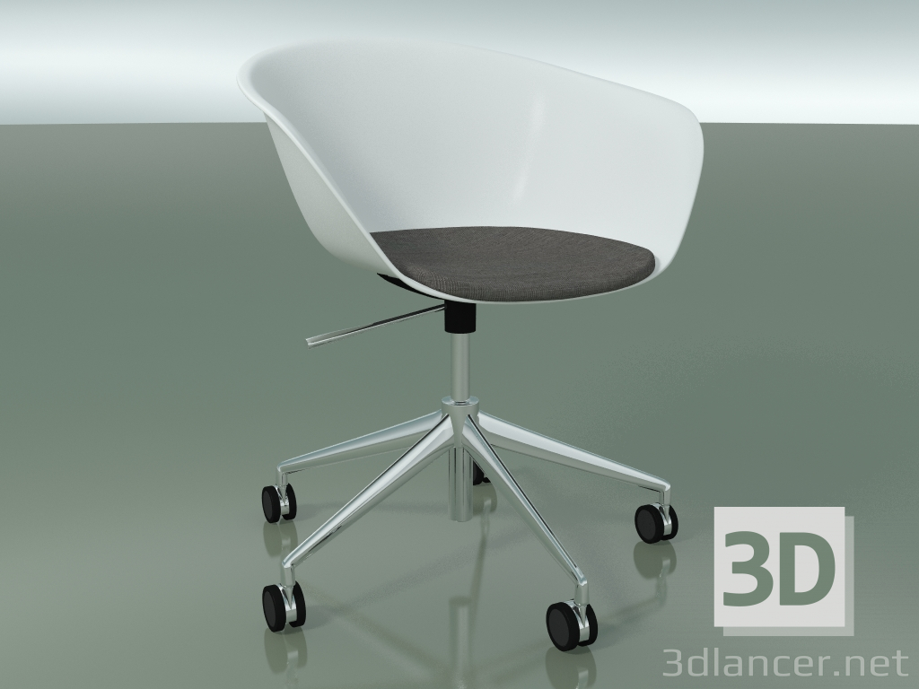 3D modeli Sandalye 4229 (5 tekerlekli, döner, koltuk minderli, PP0001) - önizleme