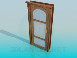 Door with glass