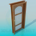 3d model Door with glass - preview