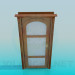 3d model Door with glass - preview