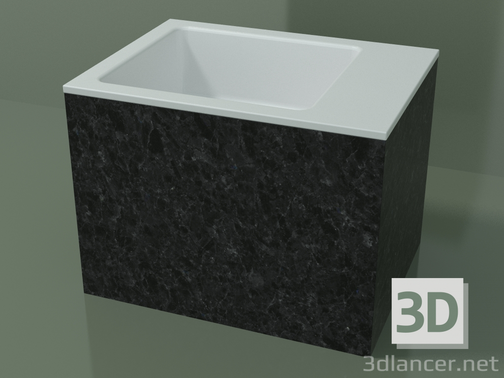 3D modeli Tezgah üstü lavabo (01R122102, Nero Assoluto M03, L 48, P 36, H 36 cm) - önizleme