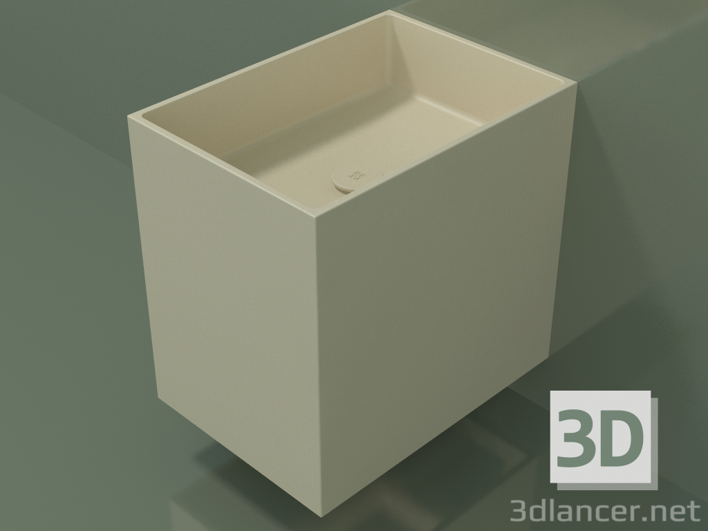 3d model Lavabo de pared (02UN13301, Bone C39, L 36, P 50, H 48 cm) - vista previa