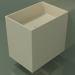 3d model Wall-mounted washbasin (02UN13301, Bone C39, L 36, P 50, H 48 cm) - preview