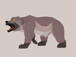 Low poly bear