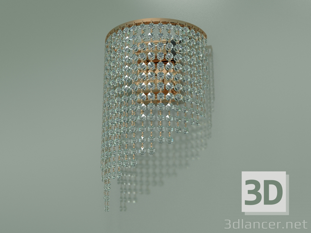 3d model Sconce 3102-2 (gold-clear crystal Strotskis) - preview