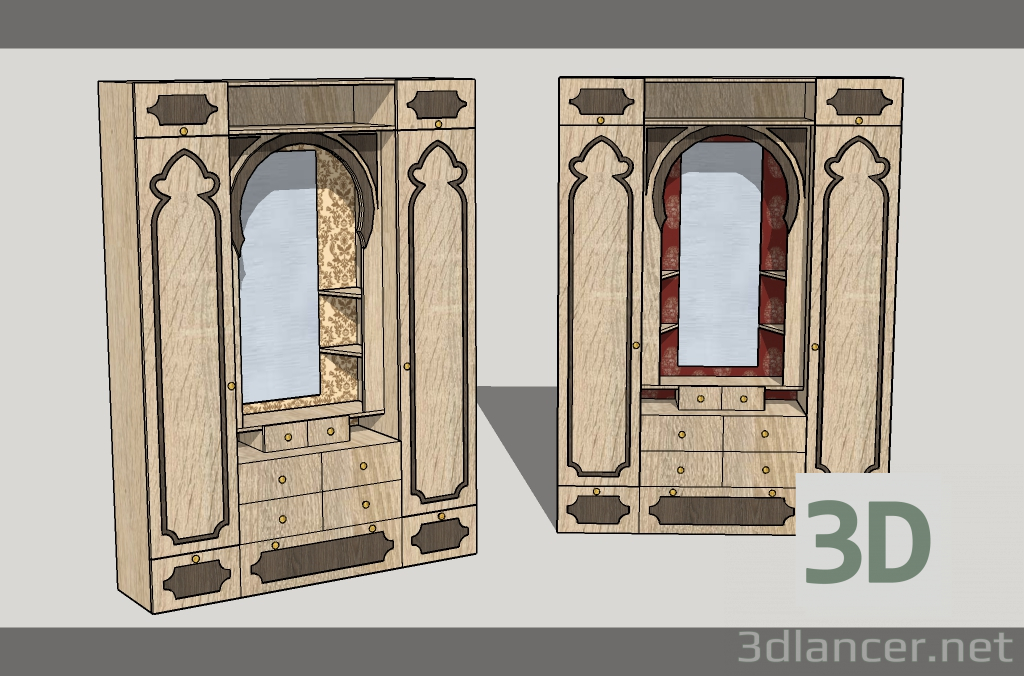 3d model entrance hall Victoria - preview