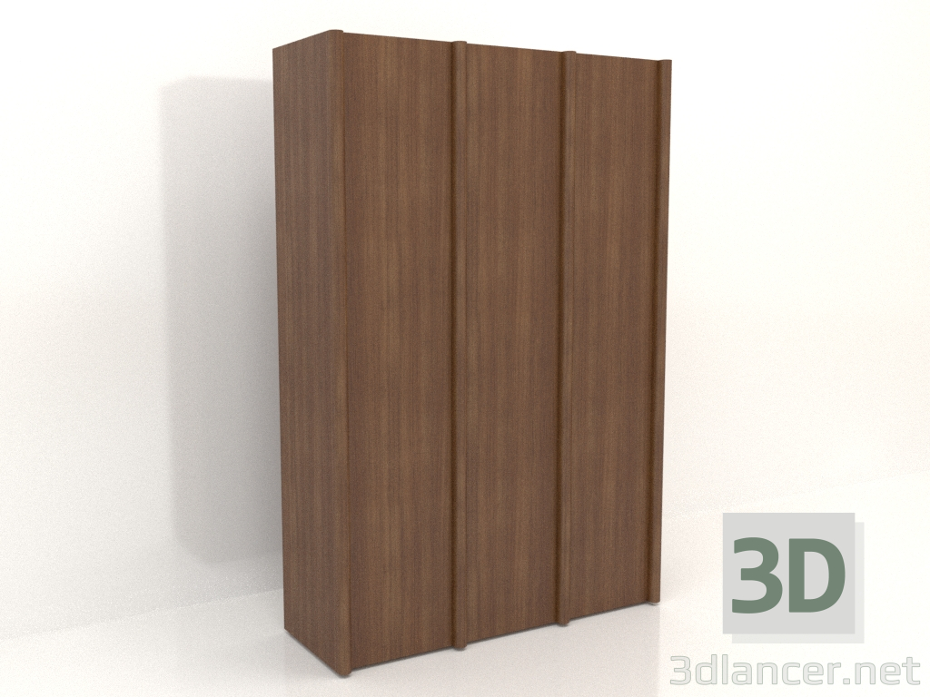 modello 3D Armadio MW 05 legno (1863x667x2818, legno marrone chiaro) - anteprima