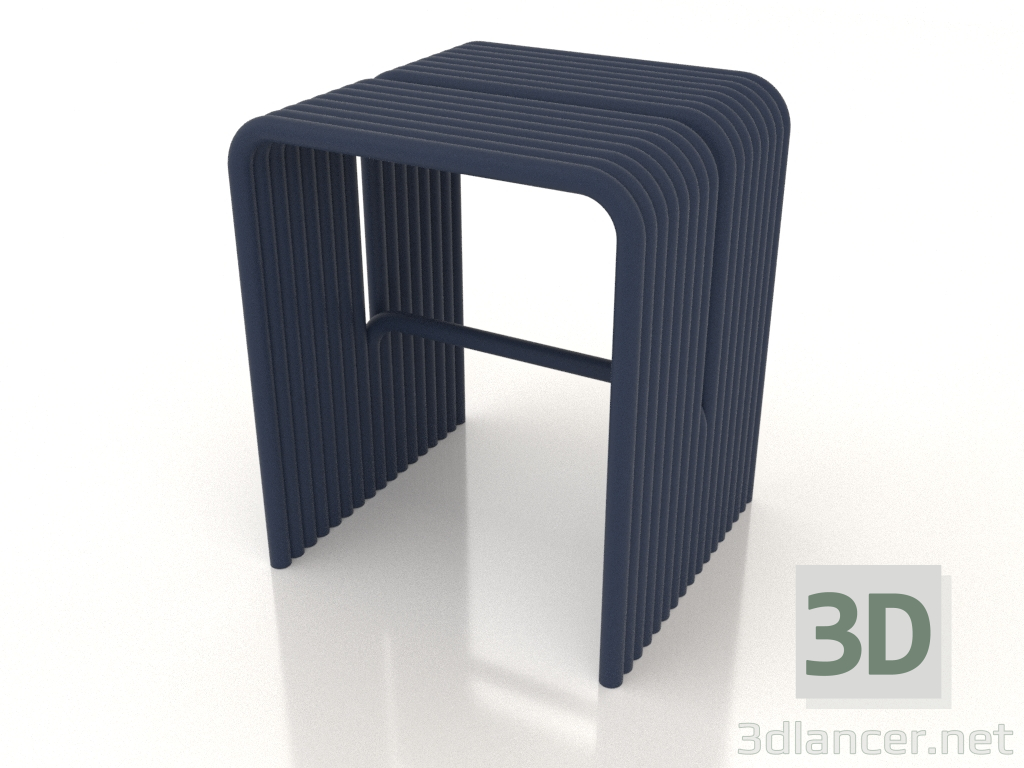 modèle 3D Tabouret (bleu) - preview