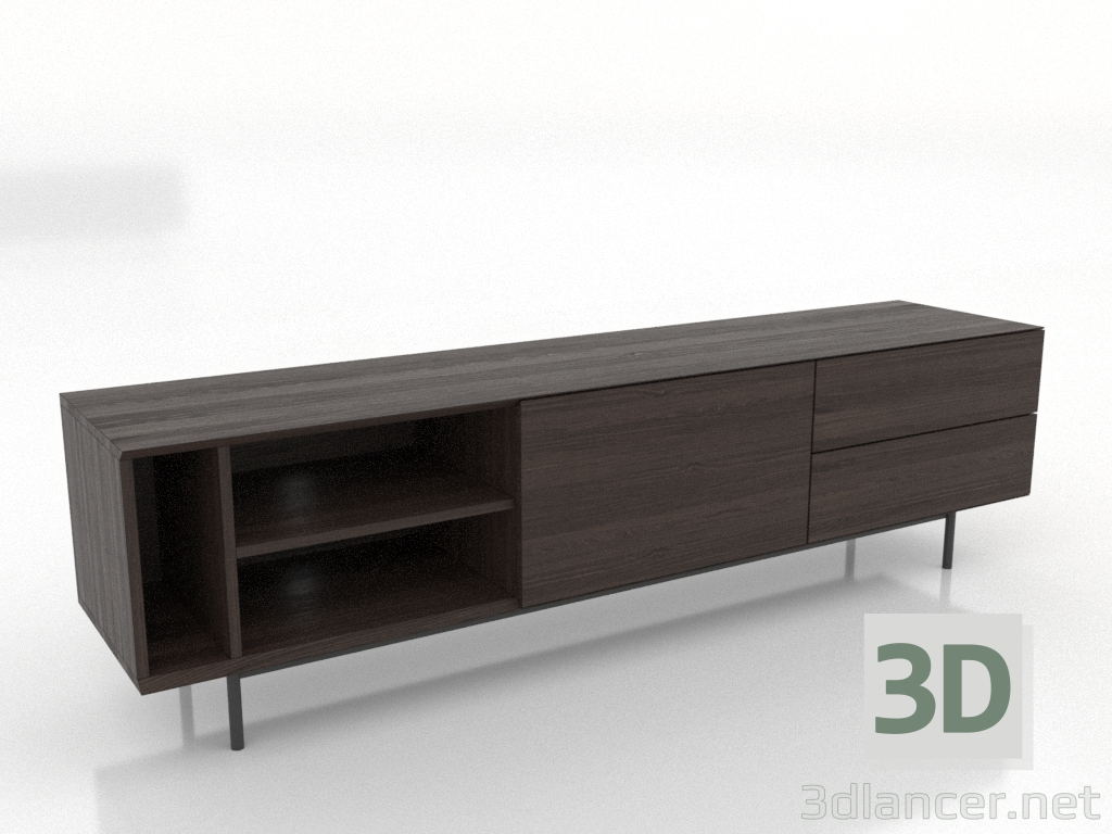 Modelo 3d Móvel de TV 3 1800 mm (nogueira de freixo) - preview Modelo 3d Móvel de TV 3 1800 mm (nogueira de freixo) - preview