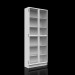 3d model Ikea Bookcase with doors BILLY OKSBERG - preview