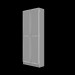 3d model Ikea Bookcase with doors BILLY OKSBERG - preview