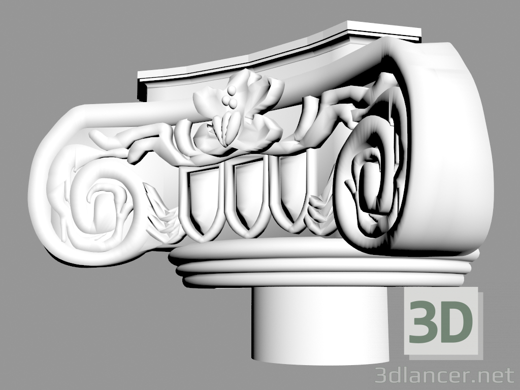 Modelo 3d Semicolumn (capital) L9323 - preview