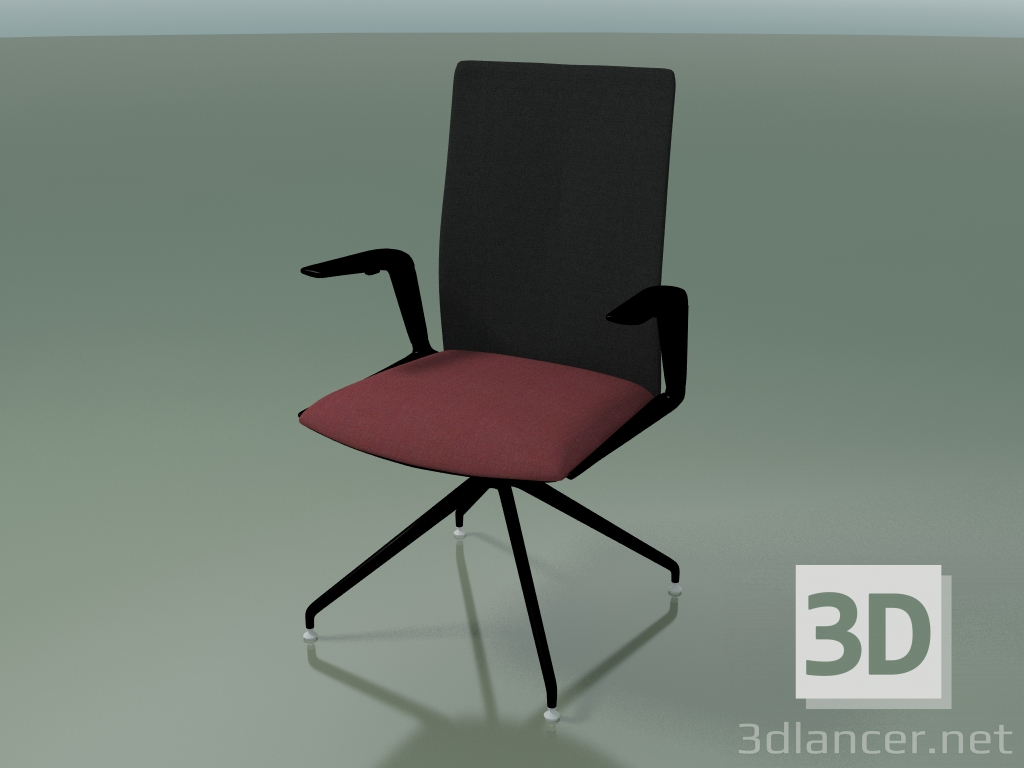 3d model Silla 4818 (sobre paso elevado, giratoria, con tapicería - tela y malla, V39) - vista previa