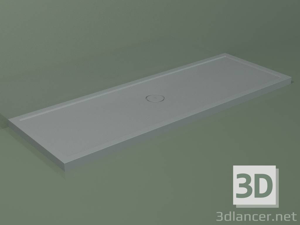 3D modeli Duş teknesi Medio (30UM0115, Gümüş Gri C35, 200x70 cm) - önizleme