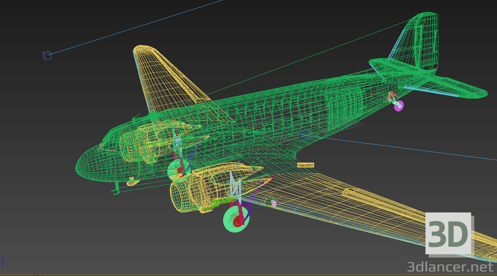 modello 3D di C-47 "Skytrain" comprare - rendering